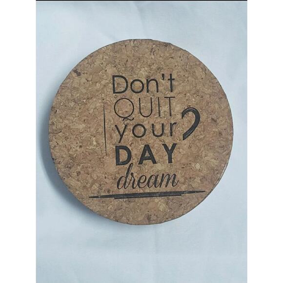 Caffeine • Coffee Corkology Coaster Set - Cute Sayings on both Sides Expression - Picture 4 of 4